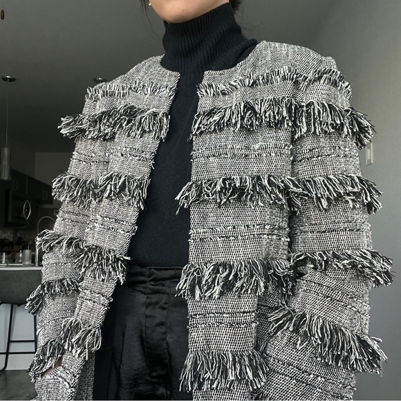 Intermix Fringe Jacket (M) - Picture 6 of 9